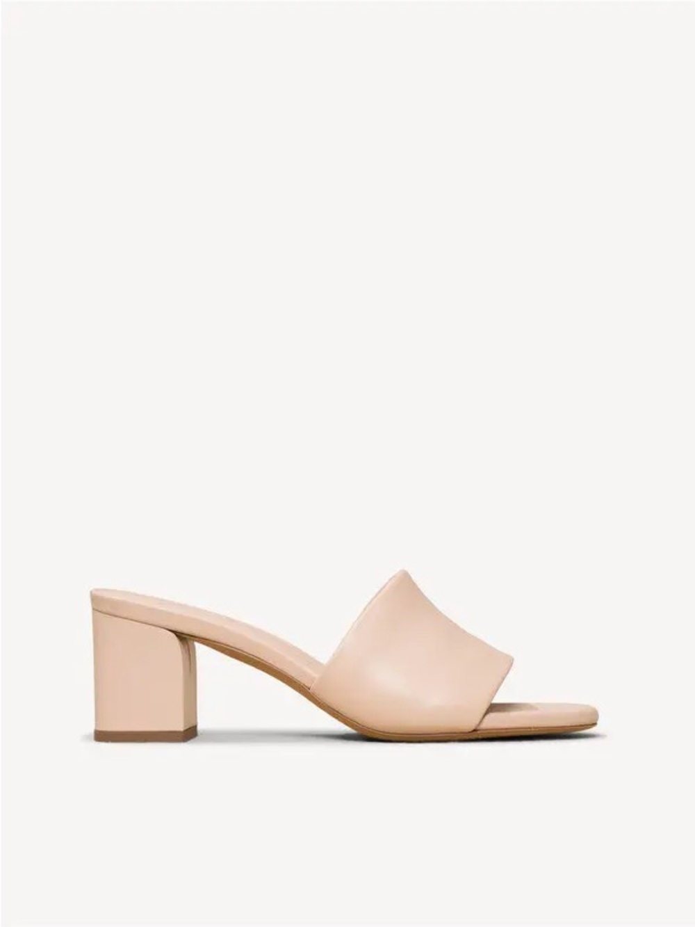 M. Gemi Beige Leather Heel Sandals